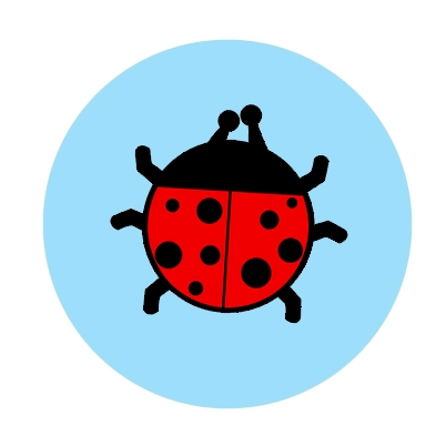 Kleine button met lieveheersbeestje | KleineButtons.nl