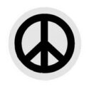 vredesteken op kleine button | KleineButtons.nl