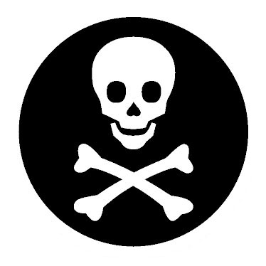 piraten doodshoofd button | KleineButtons.nl