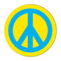 peace symbol button | KleineButtons.nl