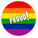 queer regenboog proud | KleineButtons.nl