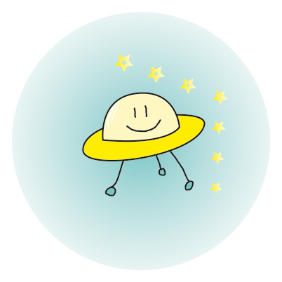 button kleintje UFO | kleinebuttons.nl