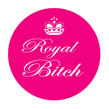 button Royal Bitch | KleineButtons.nl