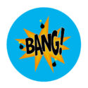 button comic geluid - BANG! | KleineButtons.nl